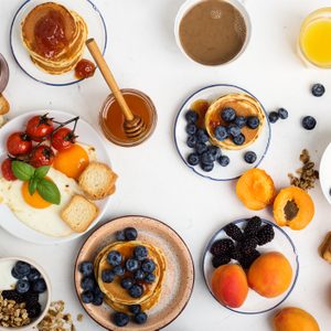 breakfast spread from above