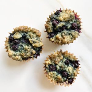 healthy blueberry muffins