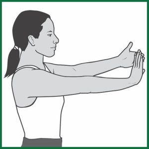 wrist extension flex exercise for carpal tunnel syndrome